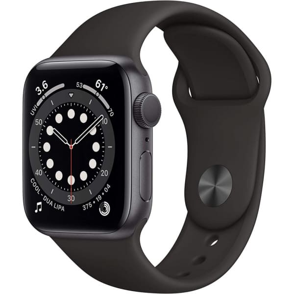 Apple Watch Series 6, 40 мм, "Серый космос", спортивный ремешок