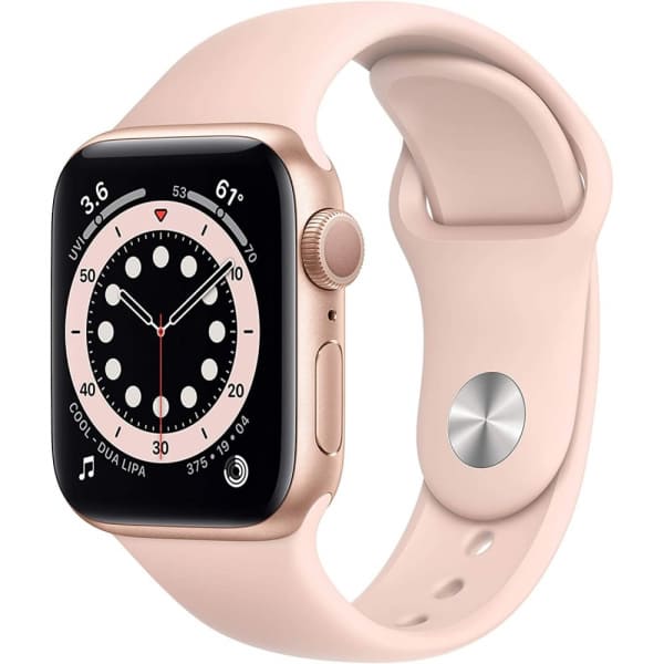 Apple Watch Series 6, 40 мм, золотого цвета, спортивный ремешок