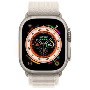 Apple Watch Ultra Titanium Case Starlight Alpine Loop (сияющая звезда)