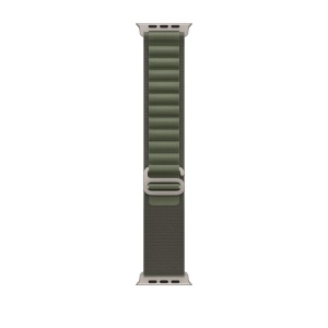 Apple Watch Ultra Titanium Case Starlight Alpine Loop (зелёные)