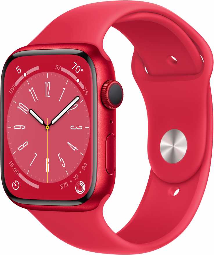Apple Watch Series 8 45mm Red Aluminum Case with Sport Band, Red — купить в Санкт-Петербурге