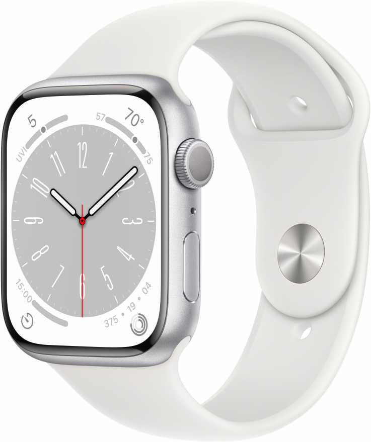 Apple Watch Series 8 41mm Silver Aluminum Case with Sport Band White — купить в Санкт-Петербурге
