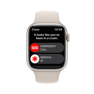Apple Watch Series 8 41mm Starlight Aluminum Case with Sport Band Starlight
