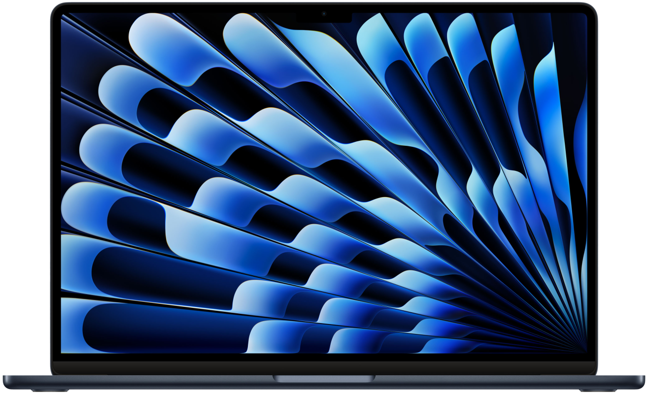 Apple MacBook Air 15" (M2, 8C CPU/10C GPU, 2023), 8 ГБ, 256 ГБ SSD, «полуночный черный» — купить в Санкт-Петербурге