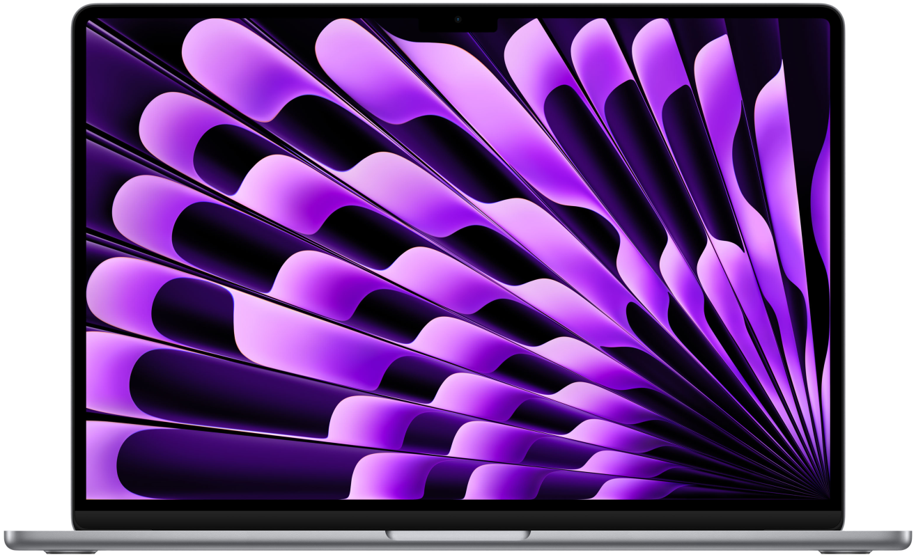 Apple MacBook Air 15" (M2, 8C CPU/10C GPU, 2023), 8 ГБ, 256 ГБ SSD, «серый космос» — купить в Санкт-Петербурге