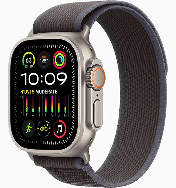 Apple Watch Ultra 2 GPS + Cellular 49mm (корпус - титан, ремешок Trail Loop синий, IP6X) — купить в Санкт-Петербурге