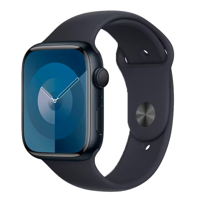 Apple Watch Series 9 GPS 41mm (корпус - темная ночь, спортивный ремешок темная ночь, IP6X) — купить в Санкт-Петербурге
