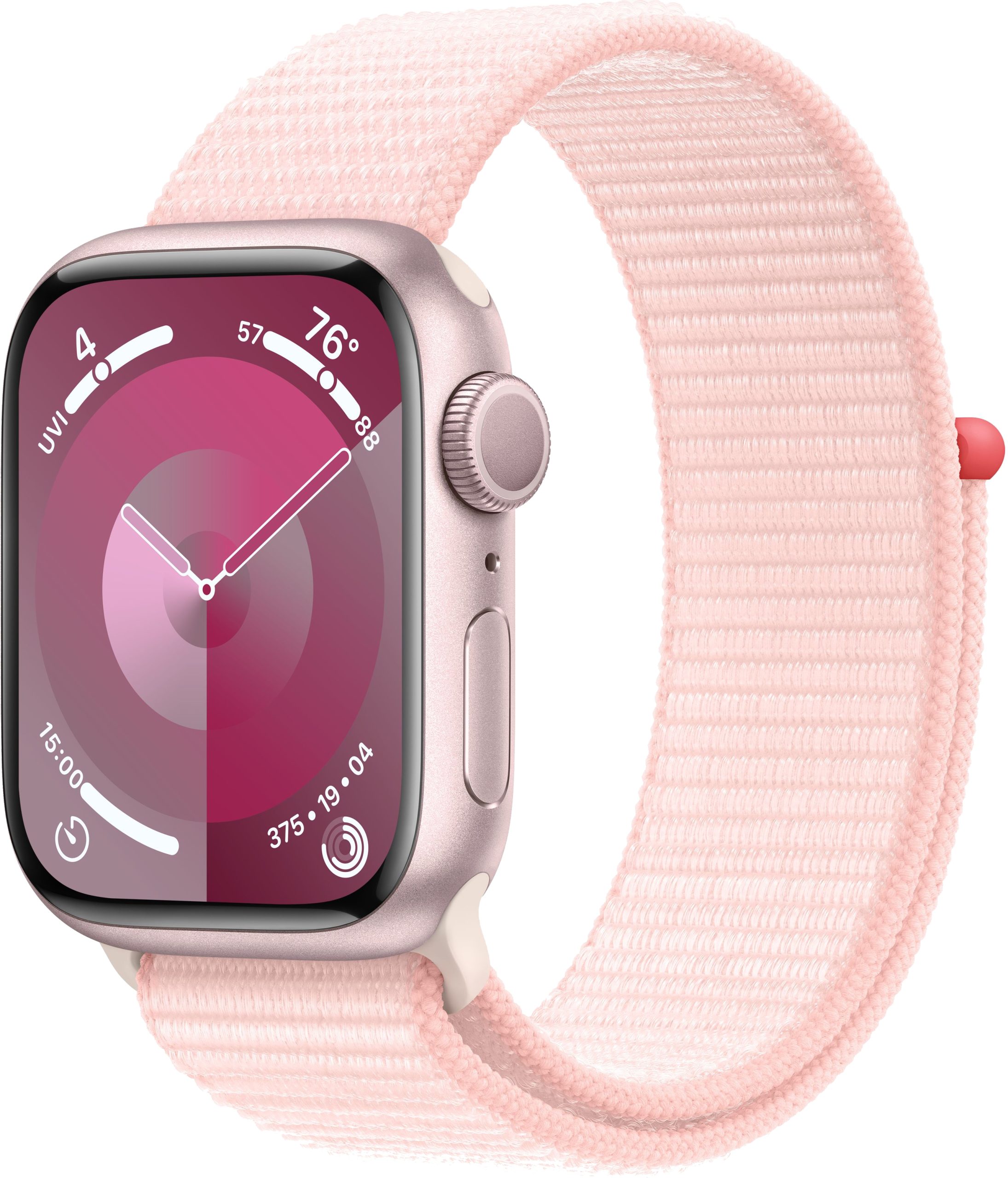 Apple Watch Series 9 41mm Pink Aluminum Case with Light Pink Sport Loop — купить в Санкт-Петербурге