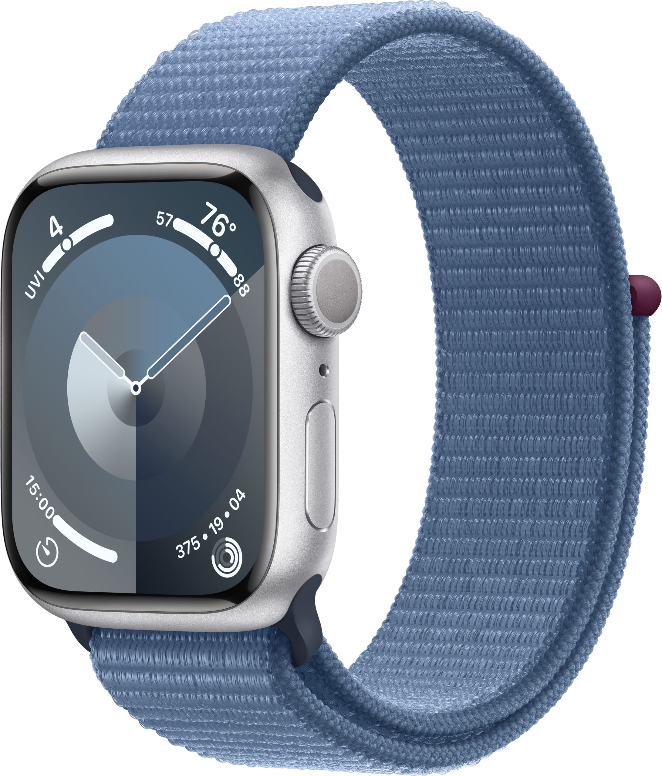Apple Watch Series 9 41mm Silver Aluminum Case with Winter Blue Sport Loop — купить в Санкт-Петербурге
