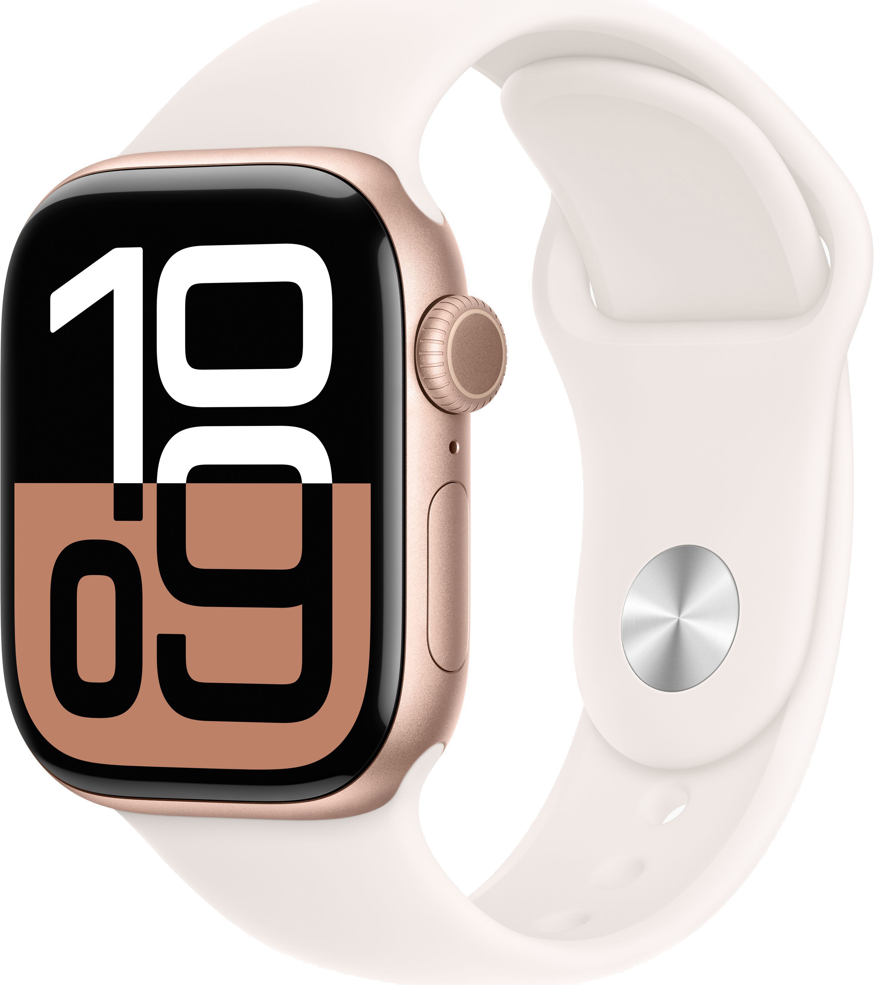Apple Watch Series 10 42mm Rose Gold Aluminum Case with Sport Band, Light Blush — купить в Санкт-Петербурге
