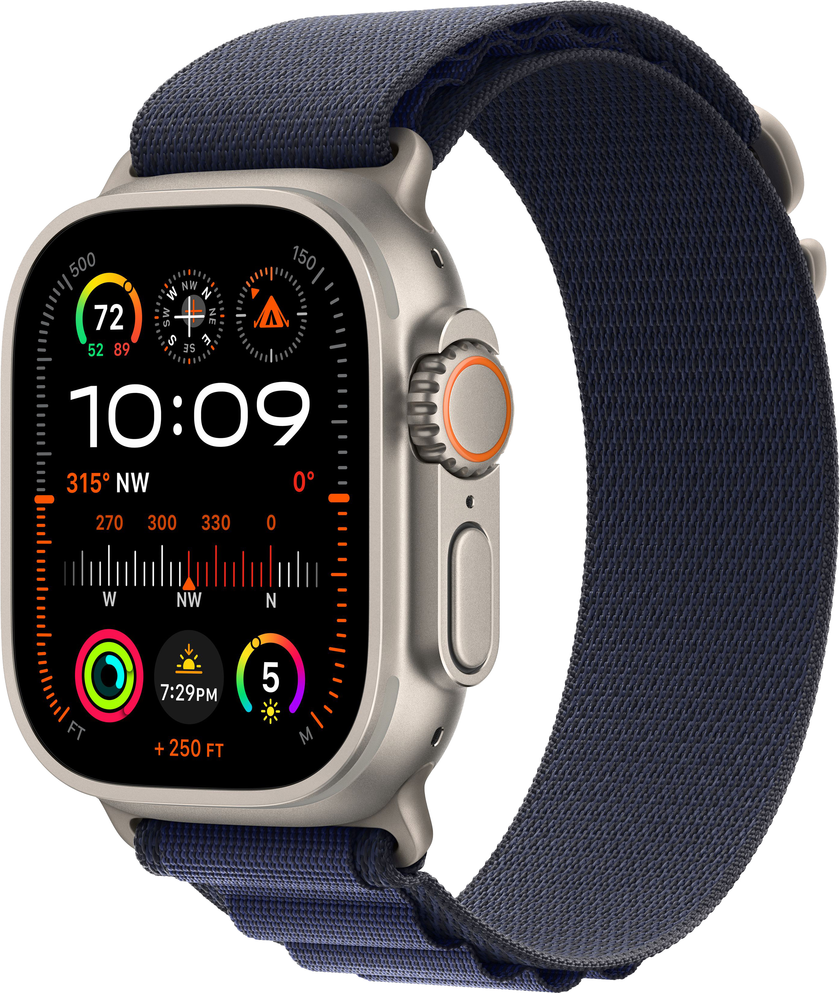 Apple Watch Ultra 2 (2024) 49mm Natural Titanium Case with Navy Alpine Loop Medium — купить в Санкт-Петербурге