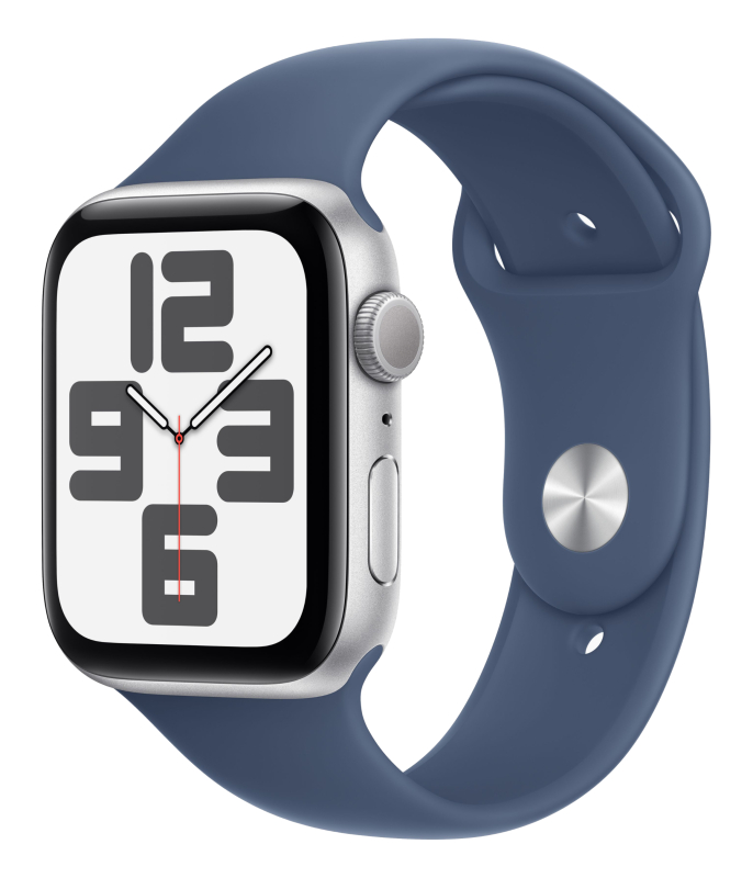 Умные часы Apple Watch SE 2 2024 40mm Silver Aluminium Case with Blue Sport Band — купить в Санкт-Петербурге
