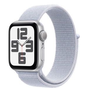 Умные часы Apple Watch SE 2 2024 40mm Silver Aluminium Case with Blue Sport Loop — купить в Санкт-Петербурге